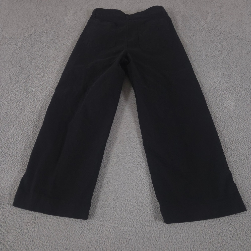 Old Navy Pants Women 14 Black Mariner Extra High-Waisted Wide-Leg Cotton Stretch - Picture 9 of 10